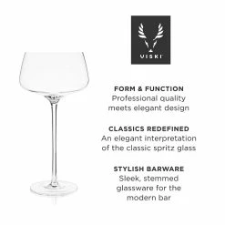 Viski® Angled Crystal Amaro Spritz Glasses 23 Viski® Angled Crystal Amaro Spritz Glasses -Dinnerware Sales amaro5