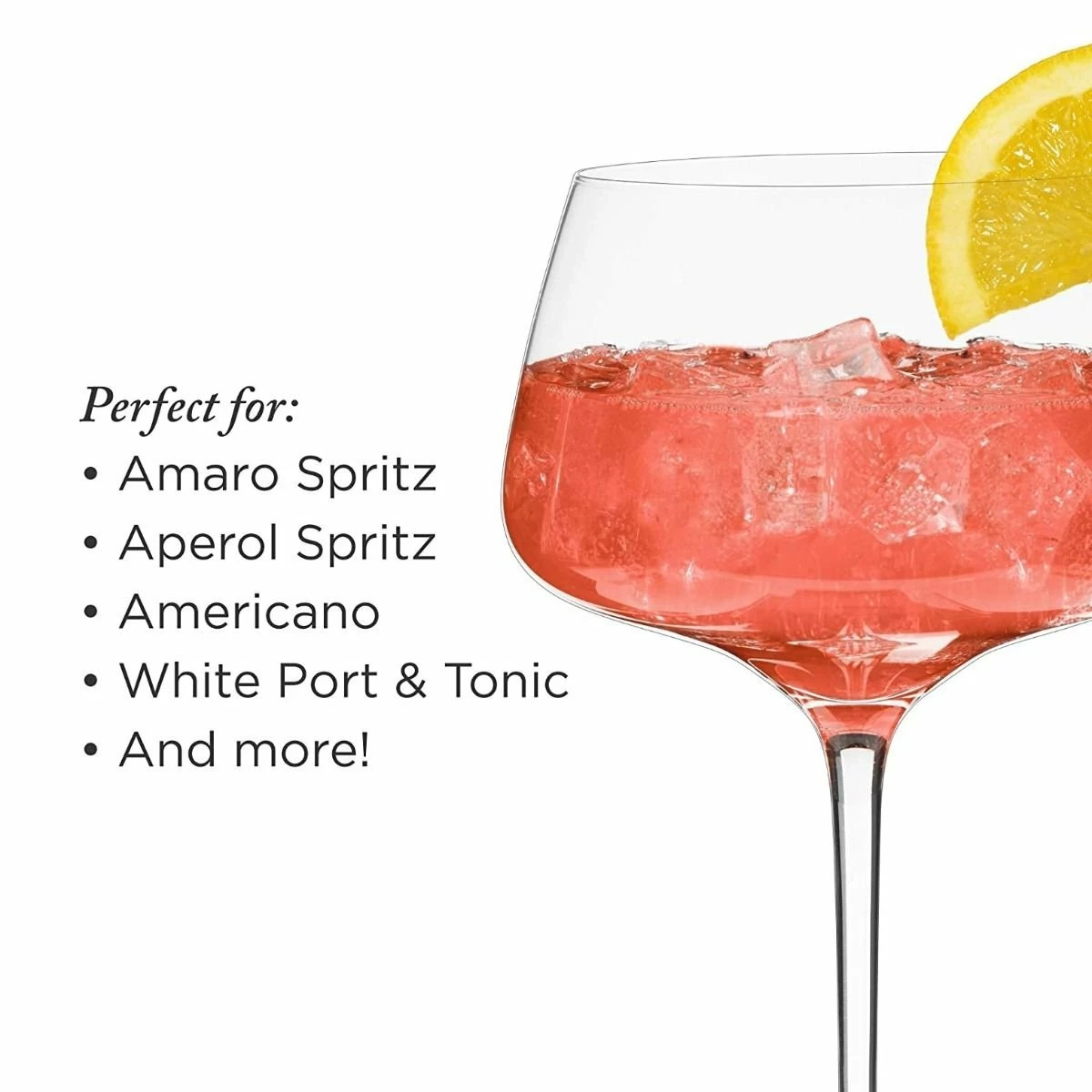 Viski® Angled Crystal Amaro Spritz Glasses 13 Viski® Angled Crystal Amaro Spritz Glasses - Image 11