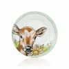 Everything Kitchens Barnyard Baby Animals 10.5" Dinner Plate | "Have A Jersey Cow" - Calf