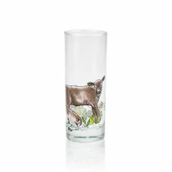 Everything Kitchens Barnyard Baby Animals Drinking Glasses (Set Of 4) | Assorted -Dinnerware Sales baby cow view 1 2