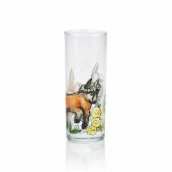 Everything Kitchens Barnyard Baby Animals Drinking Glasses (Set Of 4) | Assorted -Dinnerware Sales baby goat view 2