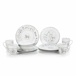 Everything Kitchens 16-Piece Dinnerware Set With Mugs | Bear With Me