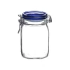 Bormioli Rocco 1L Swing Top Fido Canning Jar | Blue Lid -Dinnerware Sales bormioli rocco fido canning jar with hinged blue lide 1 liter 149530m04321877