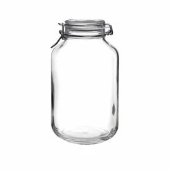 Bormioli Rocco 4L Swing Top Fido Glass Jars | 6-pack -Dinnerware Sales bormioli rocco large glass fido canning jar 4 liter 149260m02321877