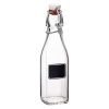 Bormioli Rocco 8.5oz Swing Top Bottle W/ Chalkboard Label -Dinnerware Sales bormioli rocco 8.5oz chalkboard swing top bottle