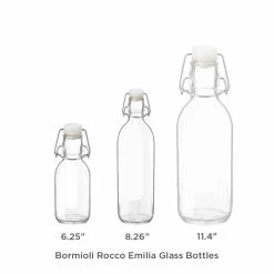 Bormioli Rocco 33.75oz Emilia Glass Bottle 16 Bormioli Rocco 33.75oz Emilia Glass Bottle -Dinnerware Sales bormioli rocco emilia glass bottles height v2 2