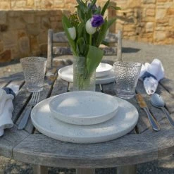 Fortessa Camp Melamine Coupe 9" Round Plate | White -Dinnerware Sales camp white grandcity 1029 1