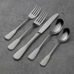 Oneida 18/0 Stainless Steel 45-Piece Flatware Set | Colonial Boston -Dinnerware Sales colonialboston45pieceflatwareset servicefor8