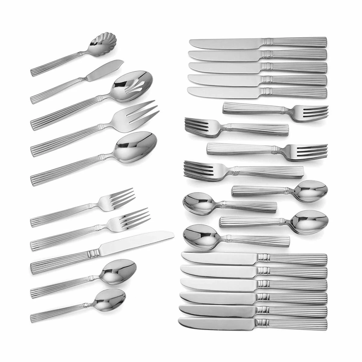 Reed & Barton Legacy Collection - 65 Pc Crescendo II Flatware Set 4 Reed & Barton Legacy Collection - 65 Pc Crescendo II Flatware Set - Image 2
