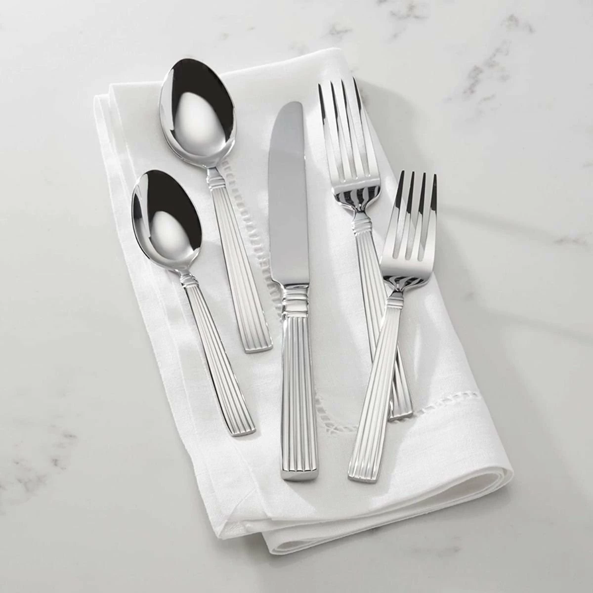 Reed & Barton Legacy Collection - 65 Pc Crescendo II Flatware Set 6 Reed & Barton Legacy Collection - 65 Pc Crescendo II Flatware Set - Image 4