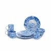 Crow Canyon Home Crow Canyon 16 Piece Enameled Dinnerware Set Blue -Dinnerware Sales crow canyon 16 piece enameled dinnerware starter set dssdbm