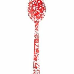 Crow Canyon Home Crow Canyon Enameled Serving Spoon Red Marble