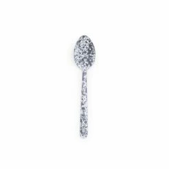 Crow Canyon Home Crow Canyon Enameled Slotted Spoon Grey Marble