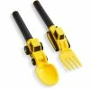 Masontops Dinneractive Construction Utensil Set Of 2 Yellow 2 Masontops Dinneractive Construction Utensil Set Of 2 Yellow -Dinnerware Sales dinneractive construction utensil set da2pcyl