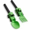 Masontops Dinneractive Construction Utensil Set Of 2 Green -Dinnerware Sales dinneractive green construction utensil set da2pcgr