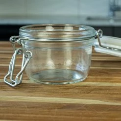 Bormioli Rocco 4.25oz Swing Top Fido Jar | White Top -Dinnerware Sales dsc 1504 1