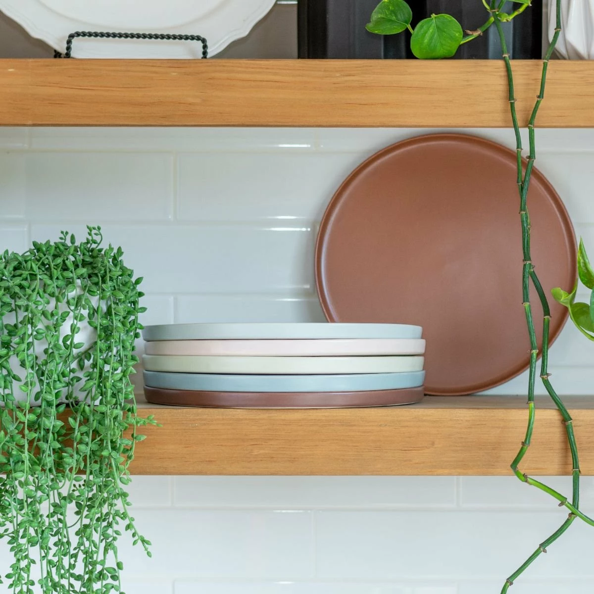 Everything Kitchens Modern Flat 11" Dinner/Charger Plates (Set Of 4) | Beige 7 Everything Kitchens Modern Flat 11" Dinner/Charger Plates (Set Of 4) | Beige - Image 5