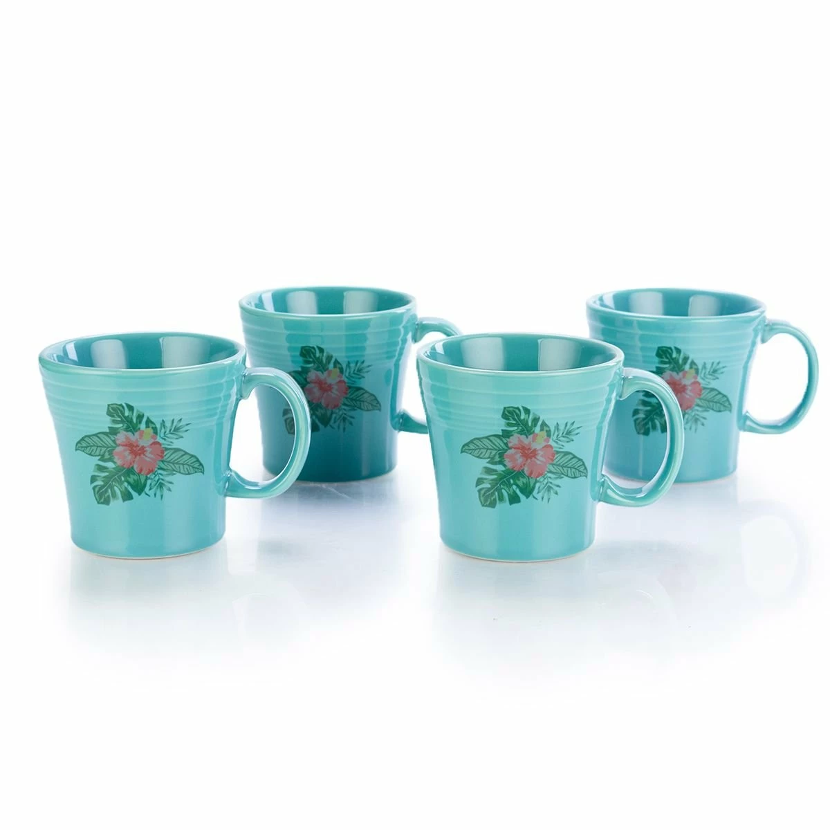 Fiesta® 15oz Tapered Mugs Set Of 4 | Aloha (Turquoise) 3 Fiesta® 15oz Tapered Mugs Set Of 4 | Aloha (Turquoise)