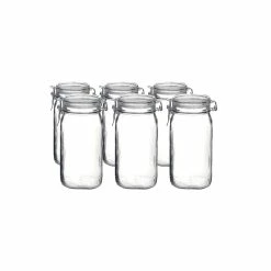 Bormioli Rocco 1.5L Swing Top Fido Canning Jars | 6-pack