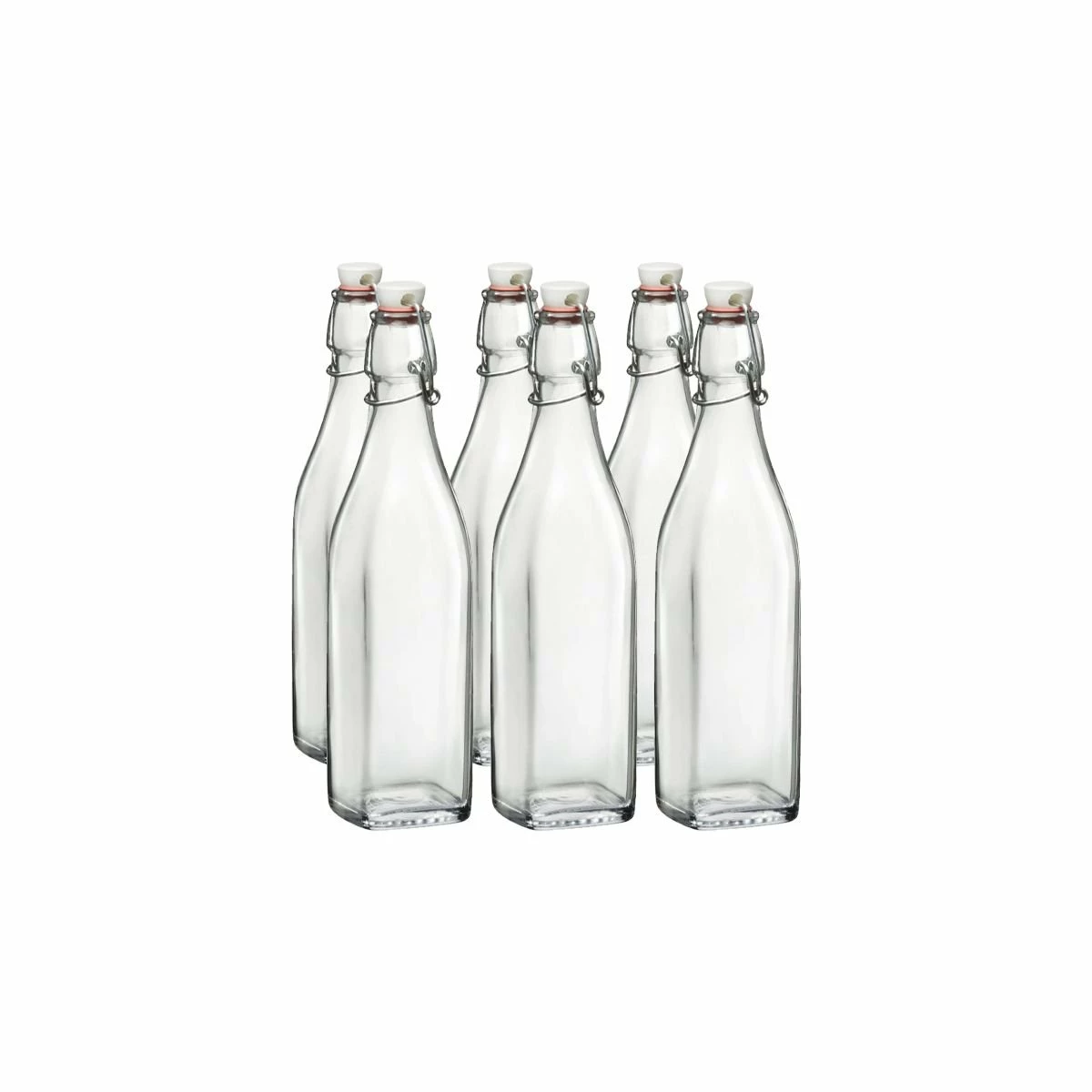 Bormioli Rocco 17oz Swing Top Glass Bottles | 6-pack 3 Bormioli Rocco 17oz Swing Top Glass Bottles | 6-pack