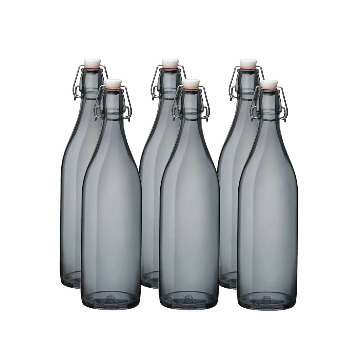 Bormioli Rocco 33.75oz Swing Top Giara Glass Bottles - Gray | 6-pack 3 Bormioli Rocco 33.75oz Swing Top Giara Glass Bottles - Gray | 6-pack