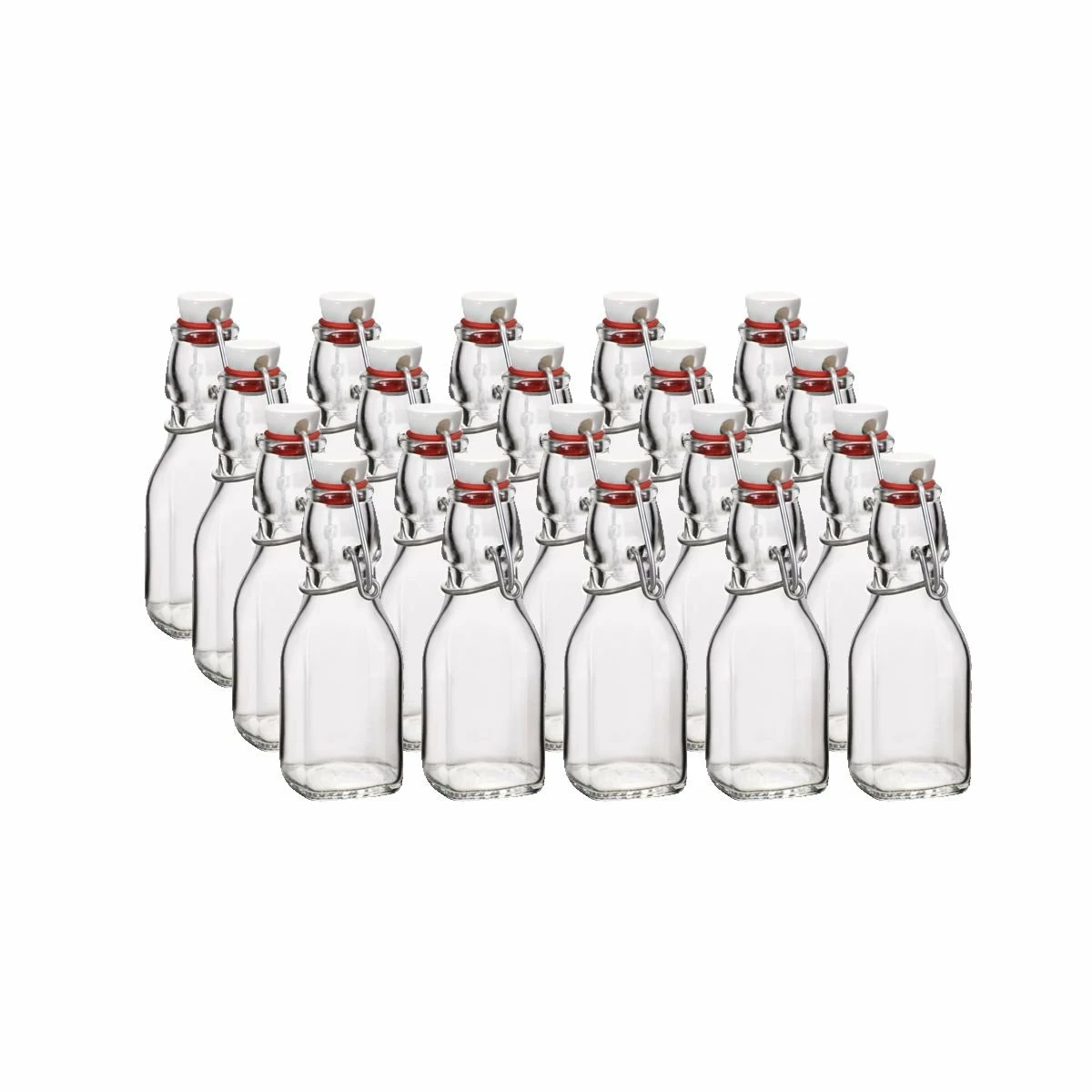 Bormioli Rocco 4.25oz Swing Top Glass Bottles | 20-pack 3 Bormioli Rocco 4.25oz Swing Top Glass Bottles | 20-pack
