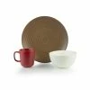 Everything Kitchens Modern Colorful Neutrals - Rippled 12-Piece Dinnerware Set - Matte | Mocha, Ivory, Red 1 Everything Kitchens Modern Colorful Neutrals - Rippled 12-Piece Dinnerware Set - Matte | Mocha, Ivory, Red -Dinnerware Sales ekb ekx 12dwtnivsp