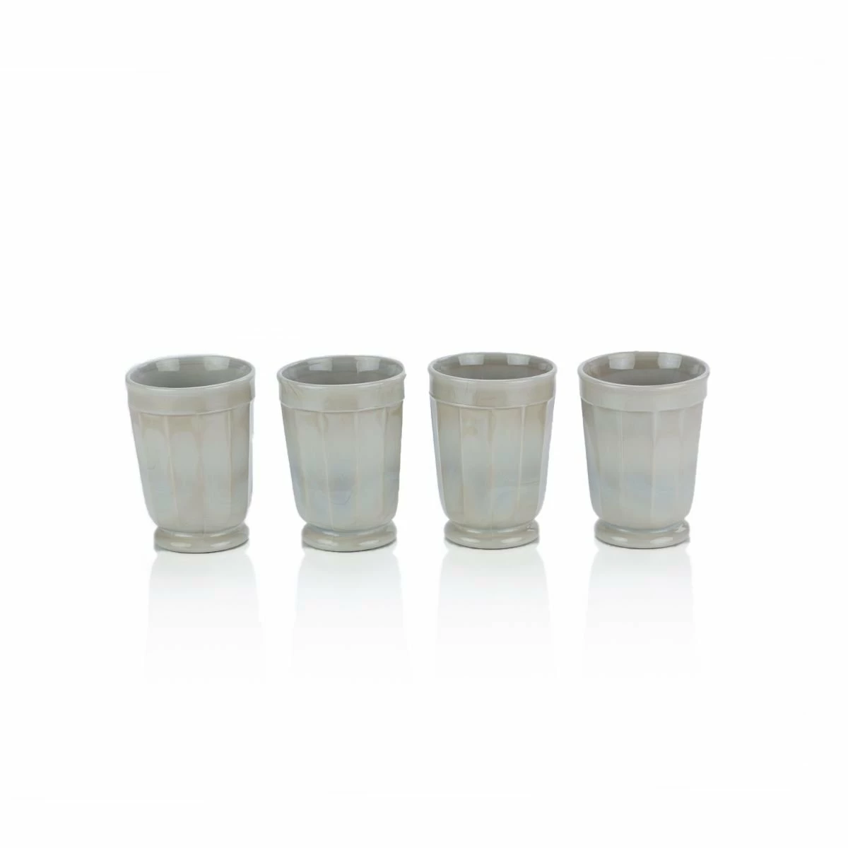 Mosser Glass 4-Piece 6oz Panel Tumbler Set | Marble 3 Mosser Glass 4-Piece 6oz Panel Tumbler Set | Marble