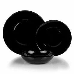 Mosser Glass 12-Piece Dinnerware Set | Black Raspberry