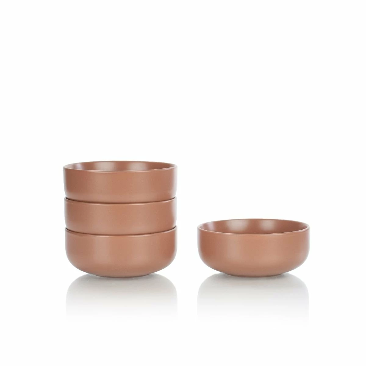Everything Kitchens Modern Flat 24oz Bowls (Set Of 4) | Terracotta 3 Everything Kitchens Modern Flat 24oz Bowls (Set Of 4) | Terracotta