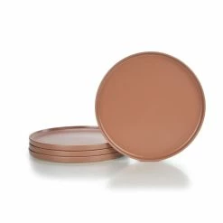 Everything Kitchens Modern Flat 32-Piece Dinnerware Set | Terracotta, Beige, Dusty Blue, Soft Pink -Dinnerware Sales ekx dp tr 2 2