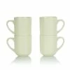 Everything Kitchens Modern Flat 15oz Mugs (Set Of 4) | Beige -Dinnerware Sales ekx mg bg