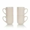 Everything Kitchens Modern Flat 15oz Mugs (Set Of 4) | Soft Pink