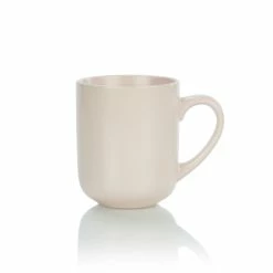 Everything Kitchens Modern Flat 15oz Mugs (Set Of 4) | Soft Pink -Dinnerware Sales ekx mg pk individual