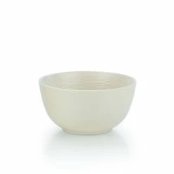 Everything Kitchens Modern Colorful Neutrals - Rippled 6" Bowls (Set Of 4) - Matte | Beige -Dinnerware Sales ekx tbl bg
