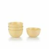 Everything Kitchens Modern Colorful Neutrals - Rippled 6" Bowls (Set Of 4) - Glazed | Butter Yellow -Dinnerware Sales ekx tbl by 2