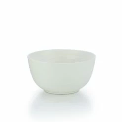 Everything Kitchens Modern Colorful Neutrals - Rippled 6" Bowls (Set Of 4) - Matte | Ivory -Dinnerware Sales ekx tbl iv