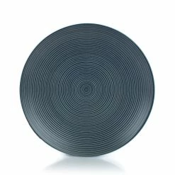 Everything Kitchens Modern Colorful Neutrals - Rippled 16-Piece Dinnerware Set - Matte | Charcoal -Dinnerware Sales ekx tdp ch 2 1