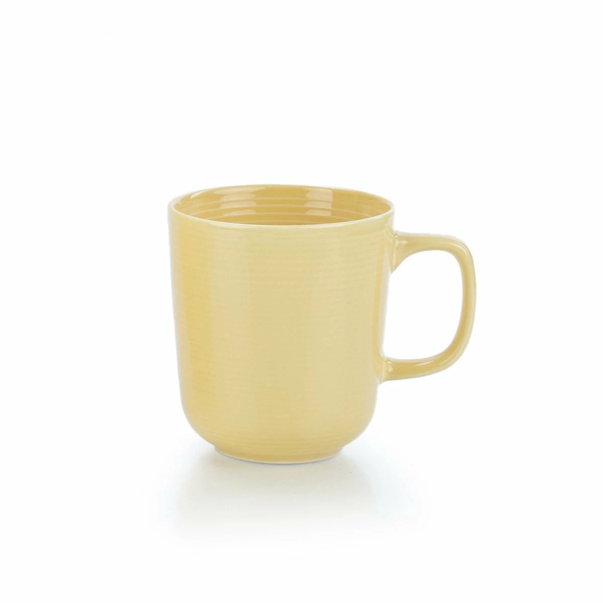 Everything Kitchens Modern Colorful Neutrals - Rippled 12oz Mugs (Set Of 4) - Glazed | Butter Yellow 4 Everything Kitchens Modern Colorful Neutrals - Rippled 12oz Mugs (Set Of 4) - Glazed | Butter Yellow - Image 2