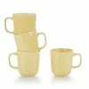 Everything Kitchens Modern Colorful Neutrals - Rippled 12oz Mugs (Set Of 4) - Glazed | Butter Yellow 2 Everything Kitchens Modern Colorful Neutrals - Rippled 12oz Mugs (Set Of 4) - Glazed | Butter Yellow -Dinnerware Sales ekx tmg by 2