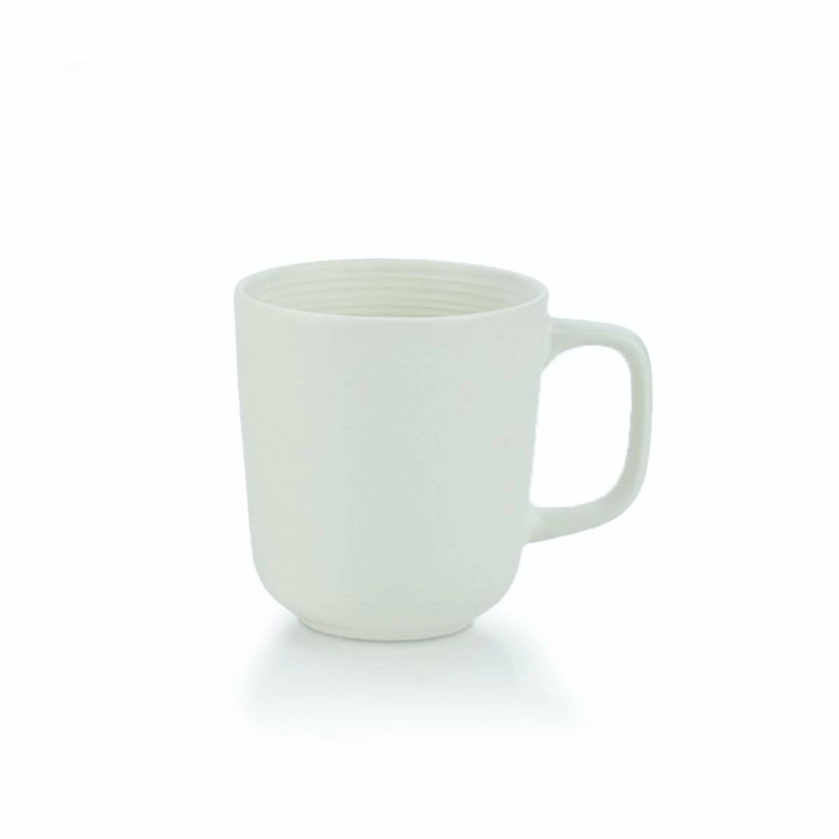 Everything Kitchens Modern Colorful Neutrals - Rippled 12oz Mugs (Set Of 4) - Matte | Ivory 4 Everything Kitchens Modern Colorful Neutrals - Rippled 12oz Mugs (Set Of 4) - Matte | Ivory - Image 2