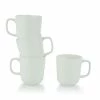 Everything Kitchens Modern Colorful Neutrals - Rippled 12oz Mugs (Set Of 4) - Matte | Ivory 2 Everything Kitchens Modern Colorful Neutrals - Rippled 12oz Mugs (Set Of 4) - Matte | Ivory -Dinnerware Sales ekx tmg iv 2
