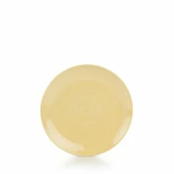 Everything Kitchens Modern Colorful Neutrals - Rippled 16-Piece Dinnerware Set - Glazed | Butter Yellow -Dinnerware Sales ekx tsp by 3