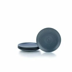 Everything Kitchens Modern Colorful Neutrals - Rippled 16-Piece Dinnerware Set - Matte | Charcoal -Dinnerware Sales ekx tsp ch 2 1