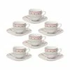 Tognana Brunico Espresso Cups & Saucers | Set Of 6