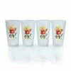 Fiesta® 16oz Cooler Glassware (Set Of 4) | Frosted Floral Bouquet 2 Fiesta® 16oz Cooler Glassware (Set Of 4) | Frosted Floral Bouquet -Dinnerware Sales flr215f