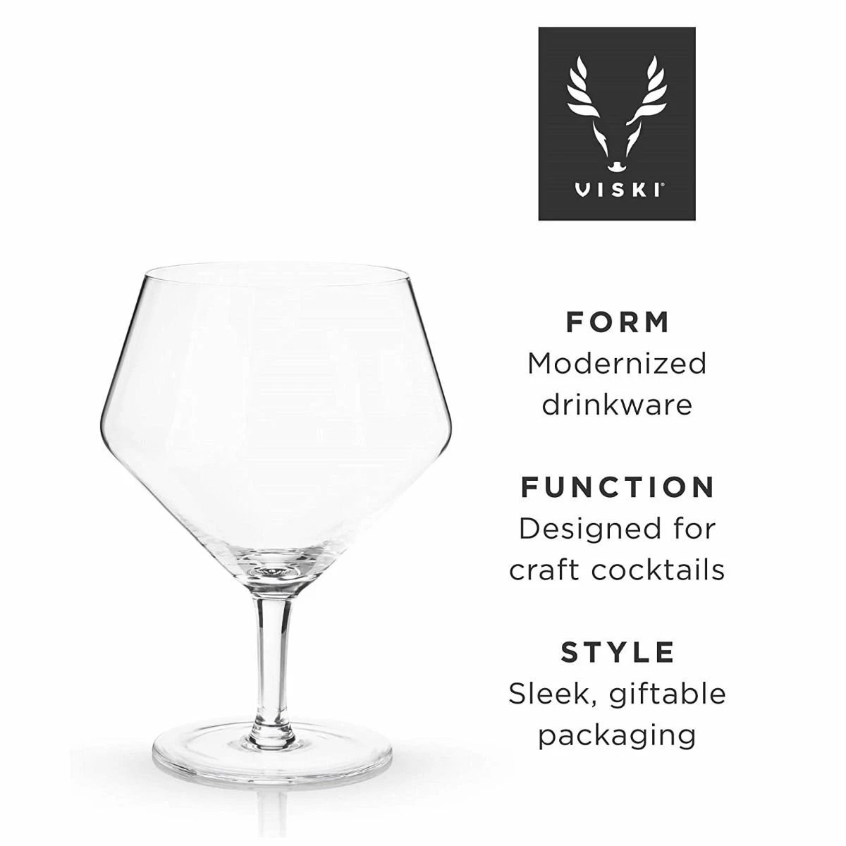 Viski® Angled Crystal Gin & Tonic Glasses 10 Viski® Angled Crystal Gin & Tonic Glasses - Image 8