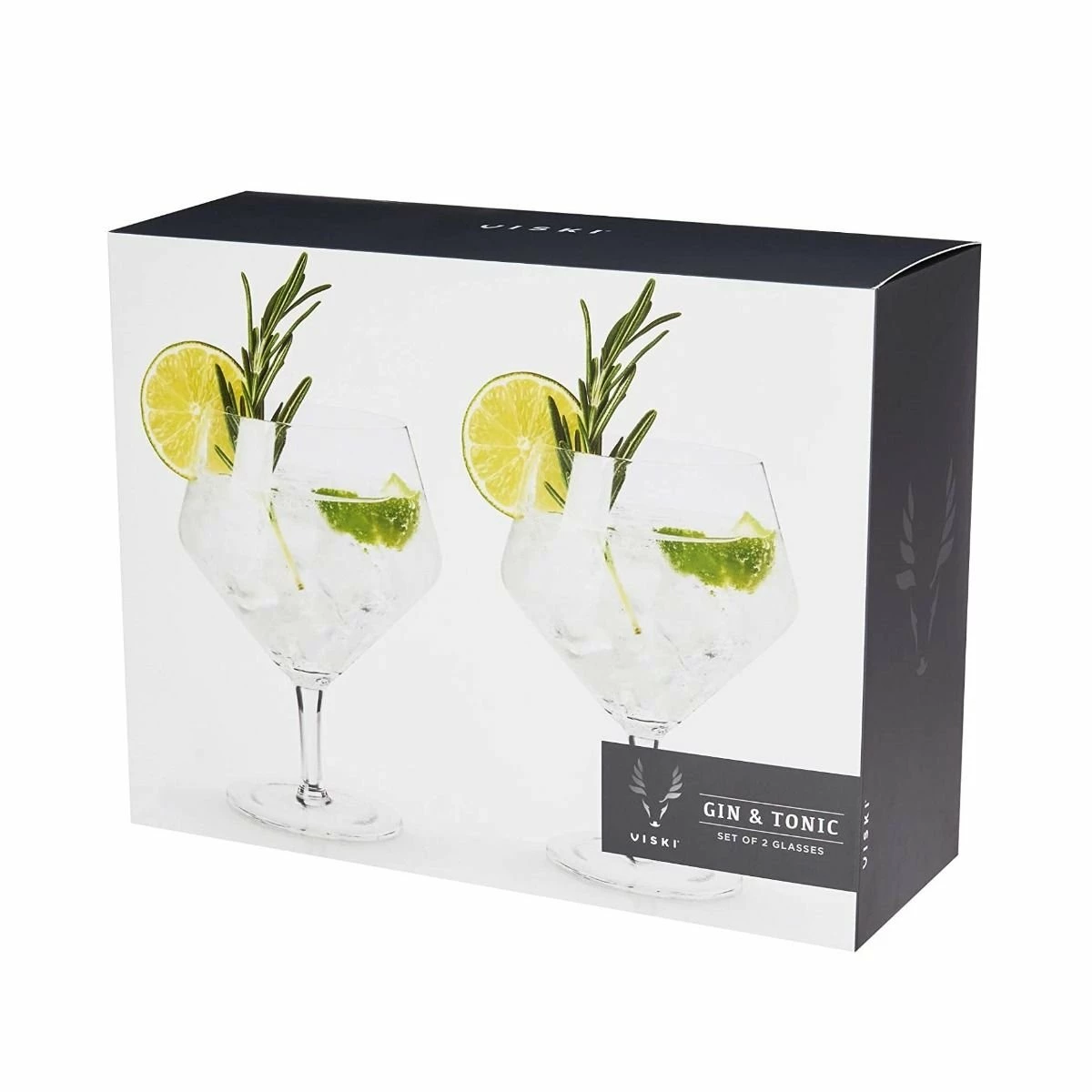 Viski® Angled Crystal Gin & Tonic Glasses 8 Viski® Angled Crystal Gin & Tonic Glasses - Image 6