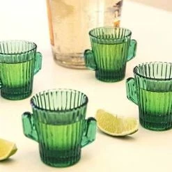 Kikkerland Shot Glasses - Set Of 4 | Cactus -Dinnerware Sales gl19 actionshot 2 1024x1024