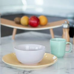 Everything Kitchens Modern Colorful Neutrals - Rippled Glazed Dinnerware Collection -Dinnerware Sales glazed10